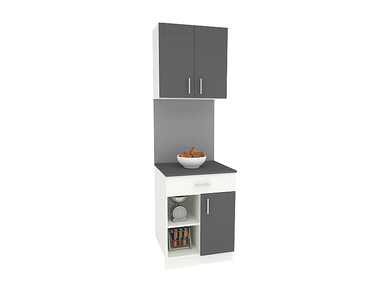 Set Cocina Berna haaus, Antracita/Blanco, L 60 cm