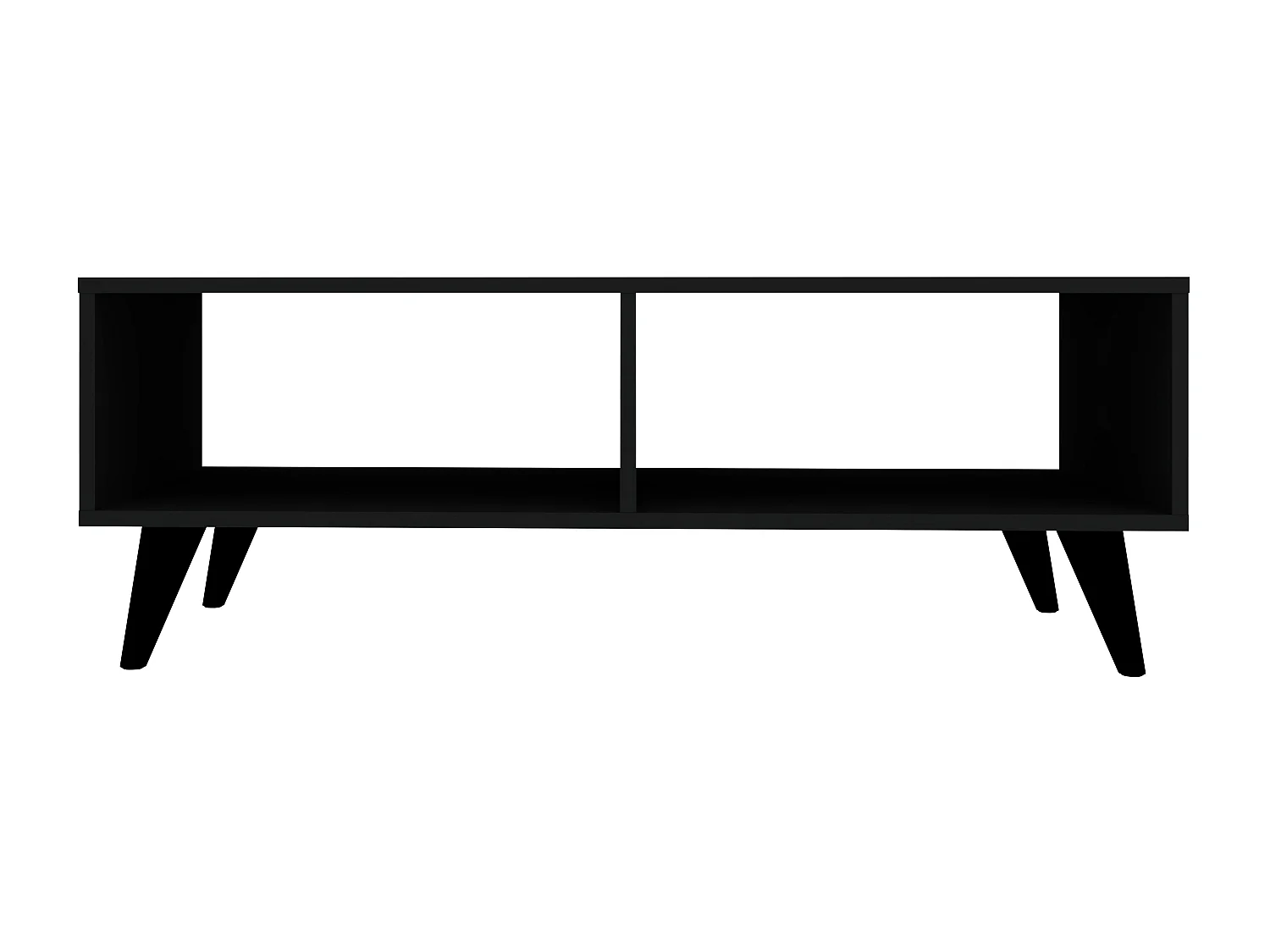 Table basse haaus Melo, noir, 110 x 50 x 40 cm