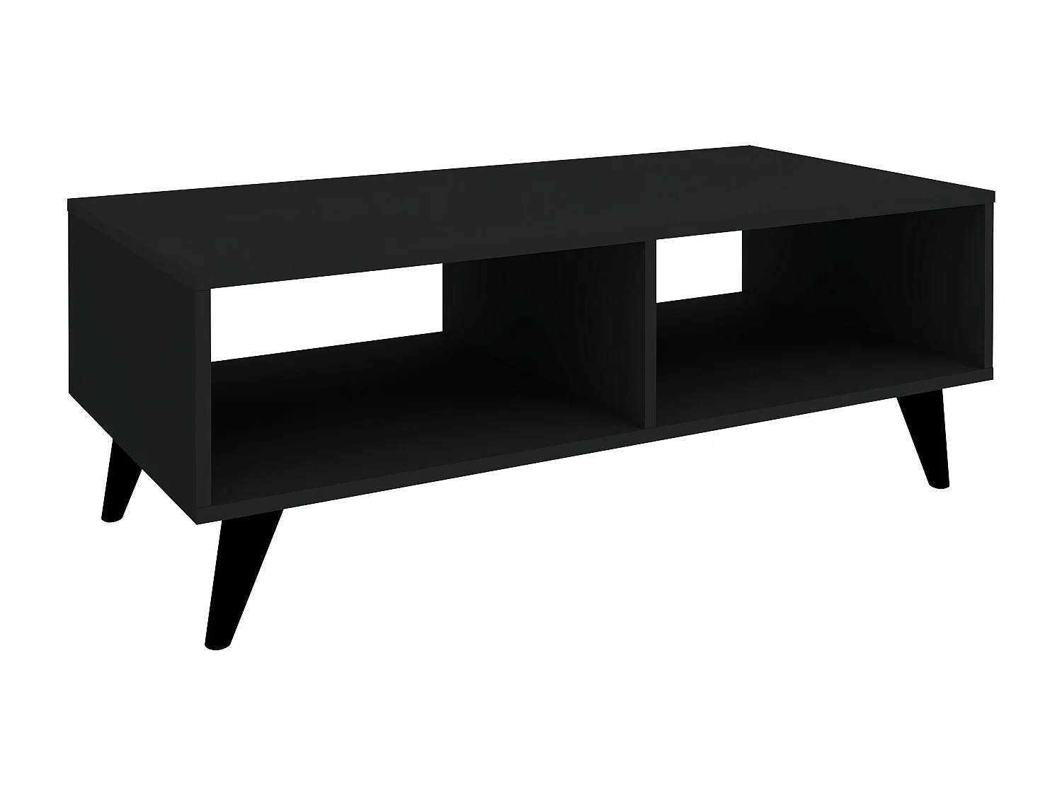 Couchtisch Melo, Schwarz, 110 x 50 x 40 cm