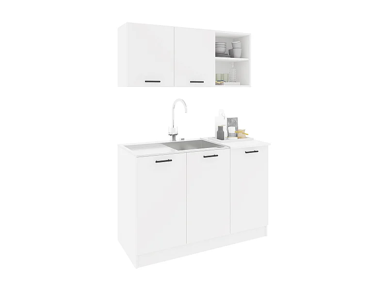 Set Cucina Ara haaus, Bianco, L 120 cm