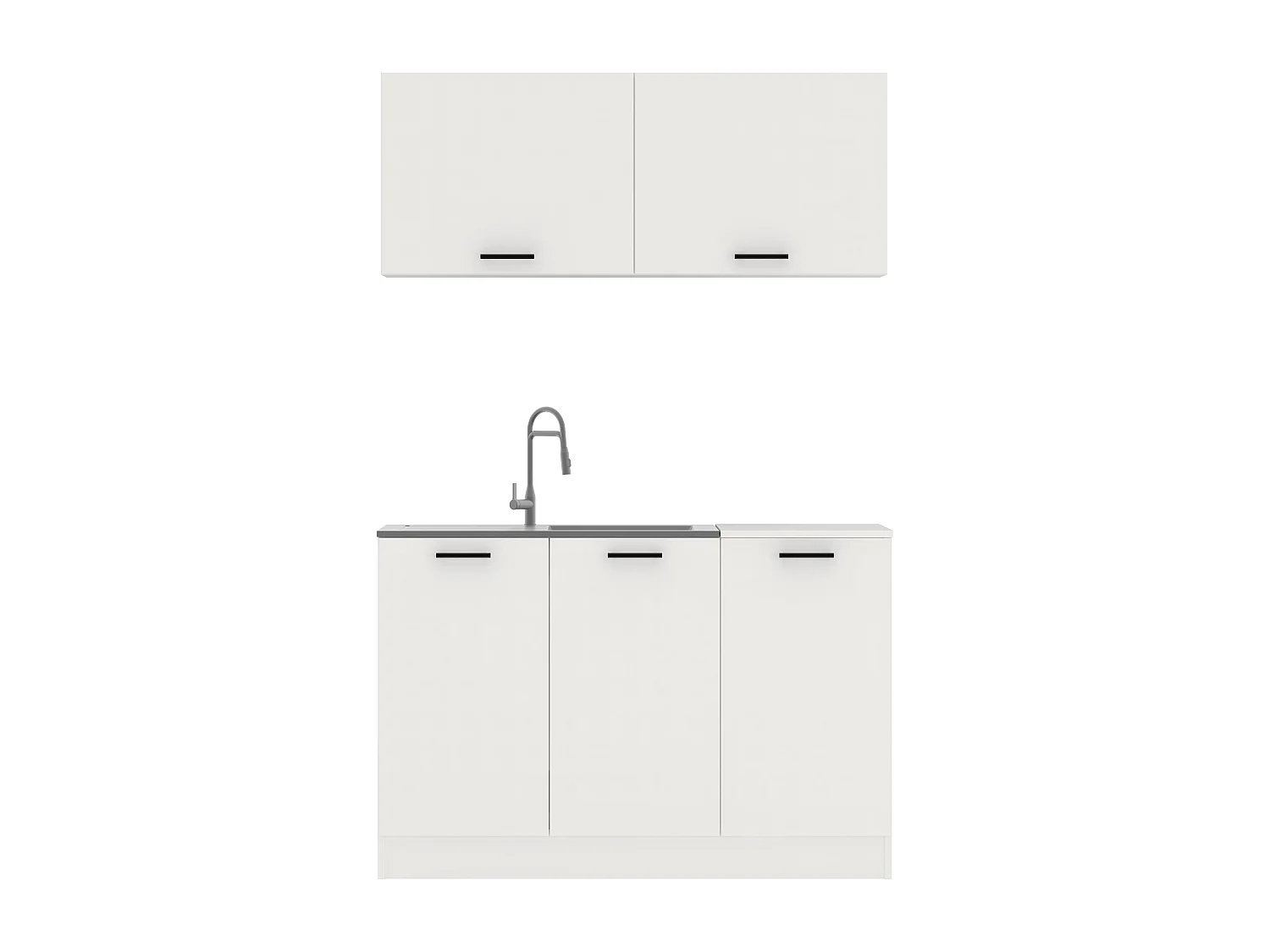 Cucina Attrezzata haaus Taco, Bianco, L 120 cm