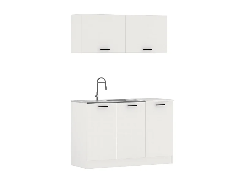 Cucina Attrezzata haaus Taco, Bianco, L 120 cm