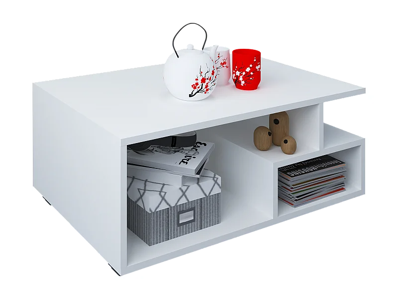 tavolino Tapa di haaus, bianco, 80 x 50 x 40 cm