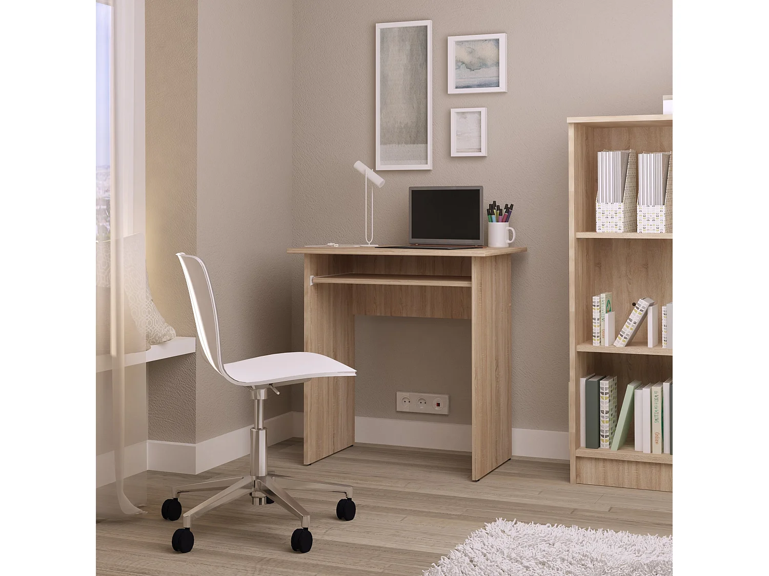 Bureau  Kinder, sonoma eiken, 73 x 50 x 75 cm