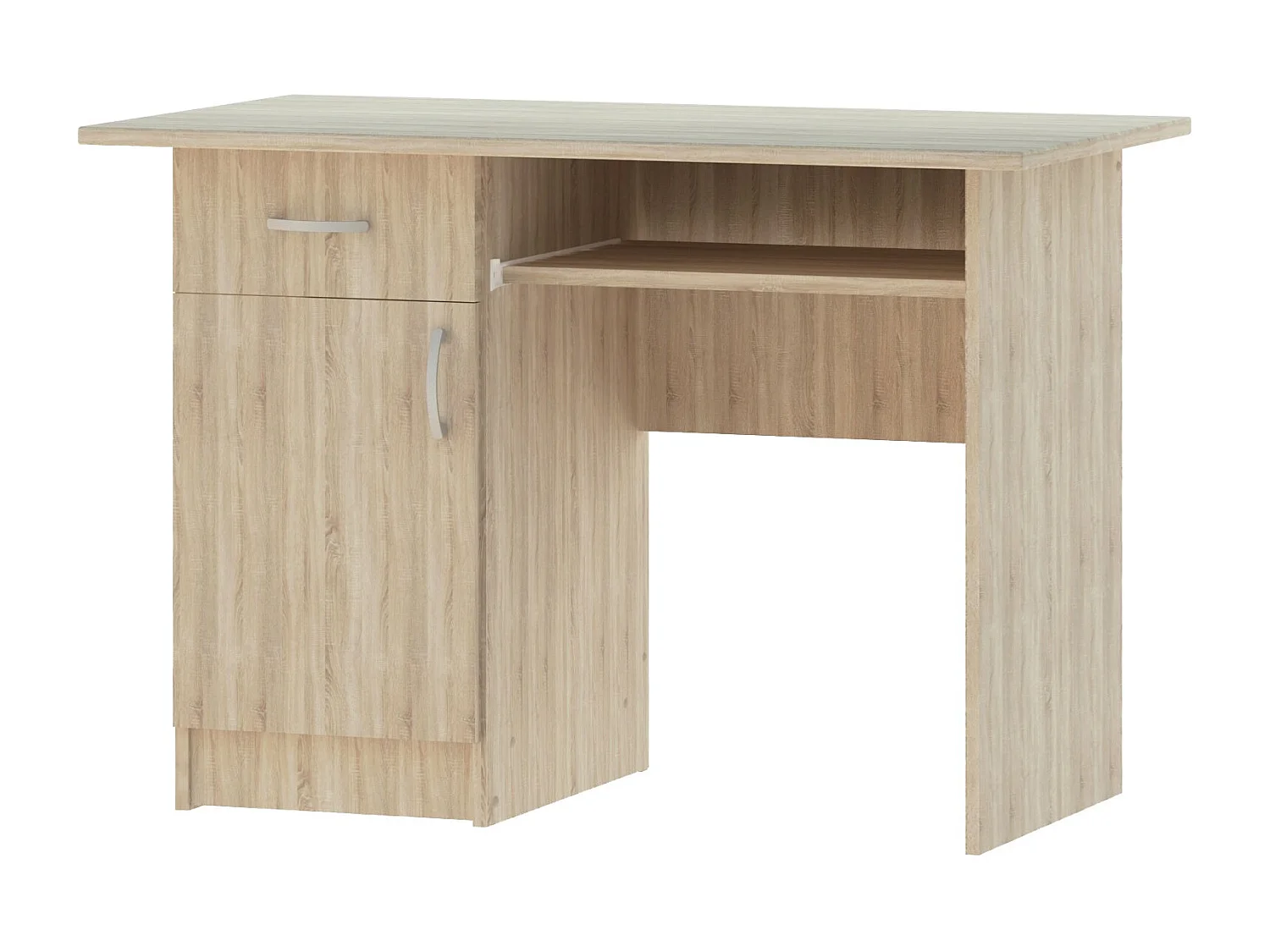 Escritorio haaus Togo, 1 cajón, 1 puerta, Roble Sonoma, 110 x 60 x 75 cm