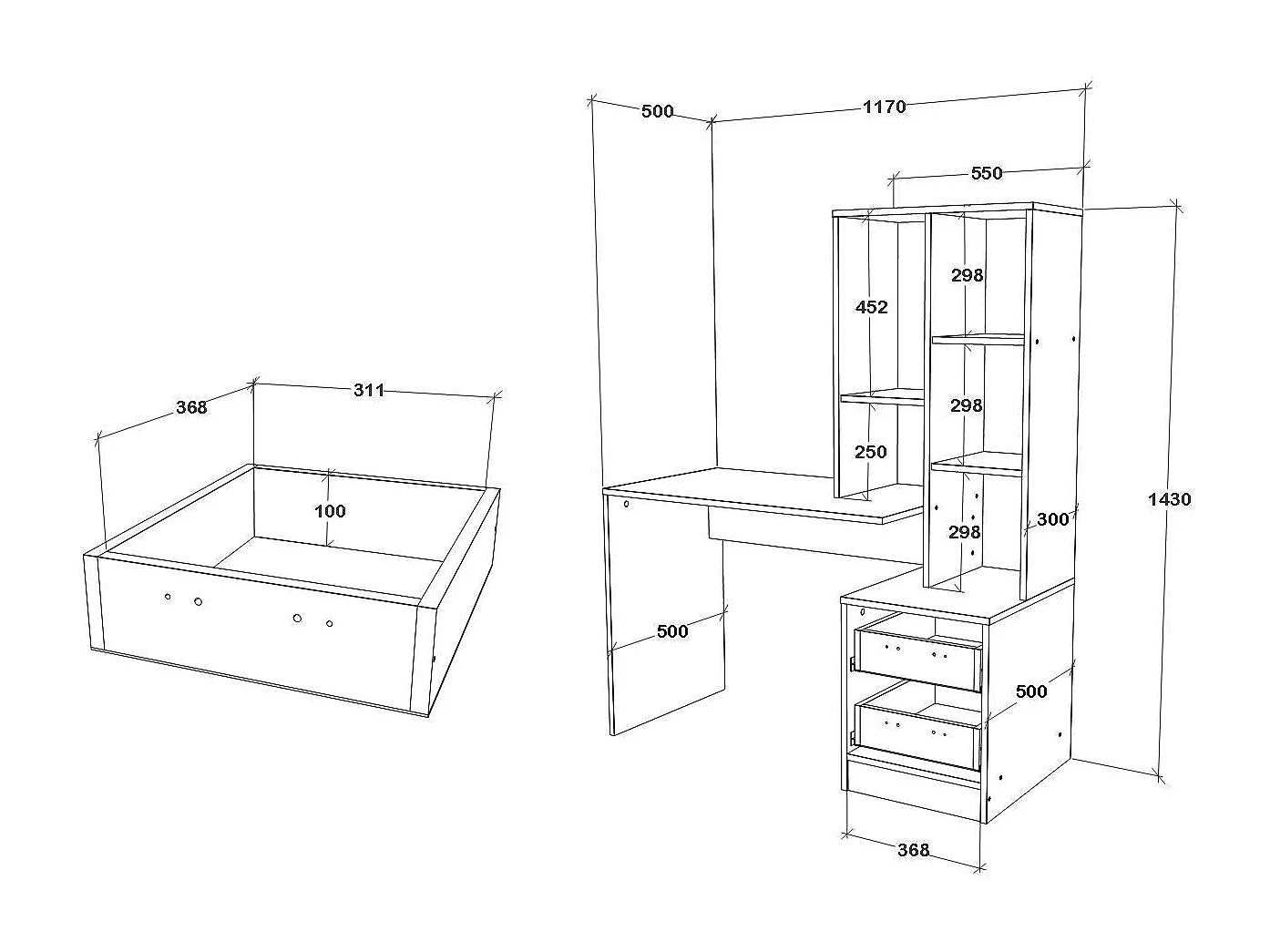 Libreria haaus Flint, 4 ripiani, Rovere Sonoma, 70 x 32 x 196 cm