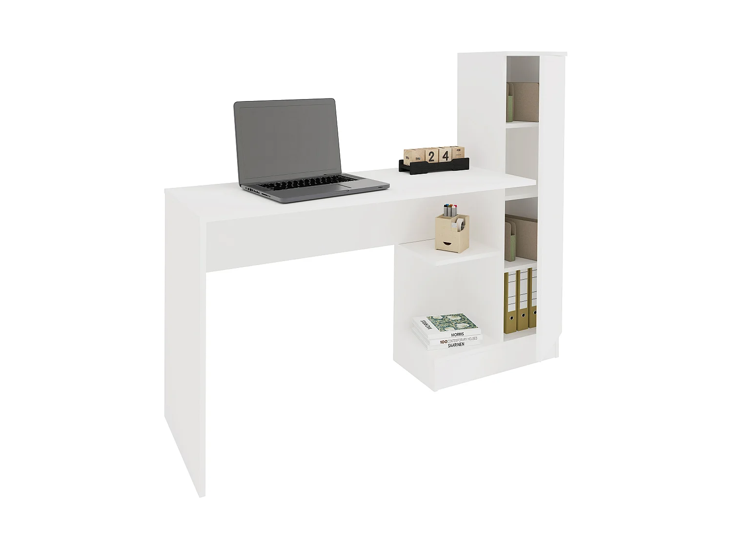 Escritorio haaus Reims, 1 puerta, Blanco, 148 x 45 x 120 cm