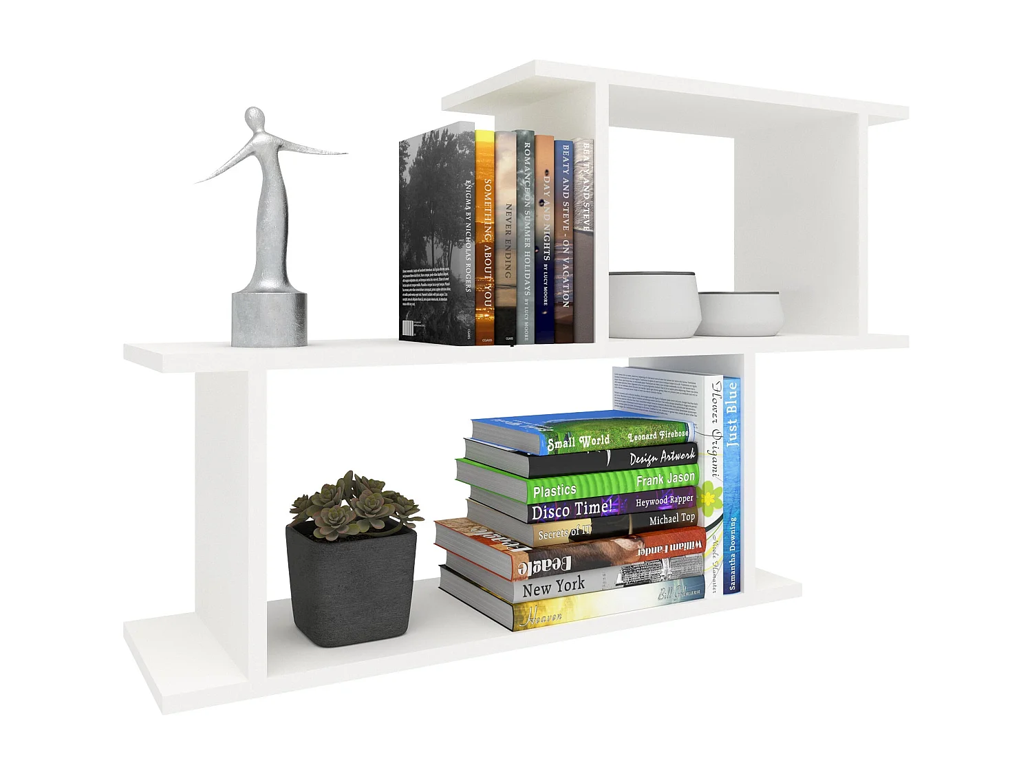 Prateleira haaus Rico V2, Branco, C 100 x L 25 x A 65 cm