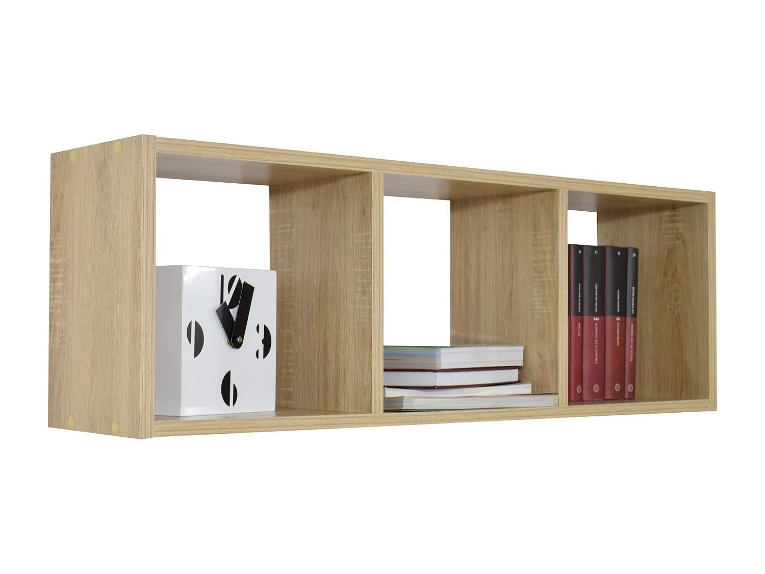 Estantería haaus Lira, 3 Cajones, Roble Sonoma, 90 x 20 x 30 cm