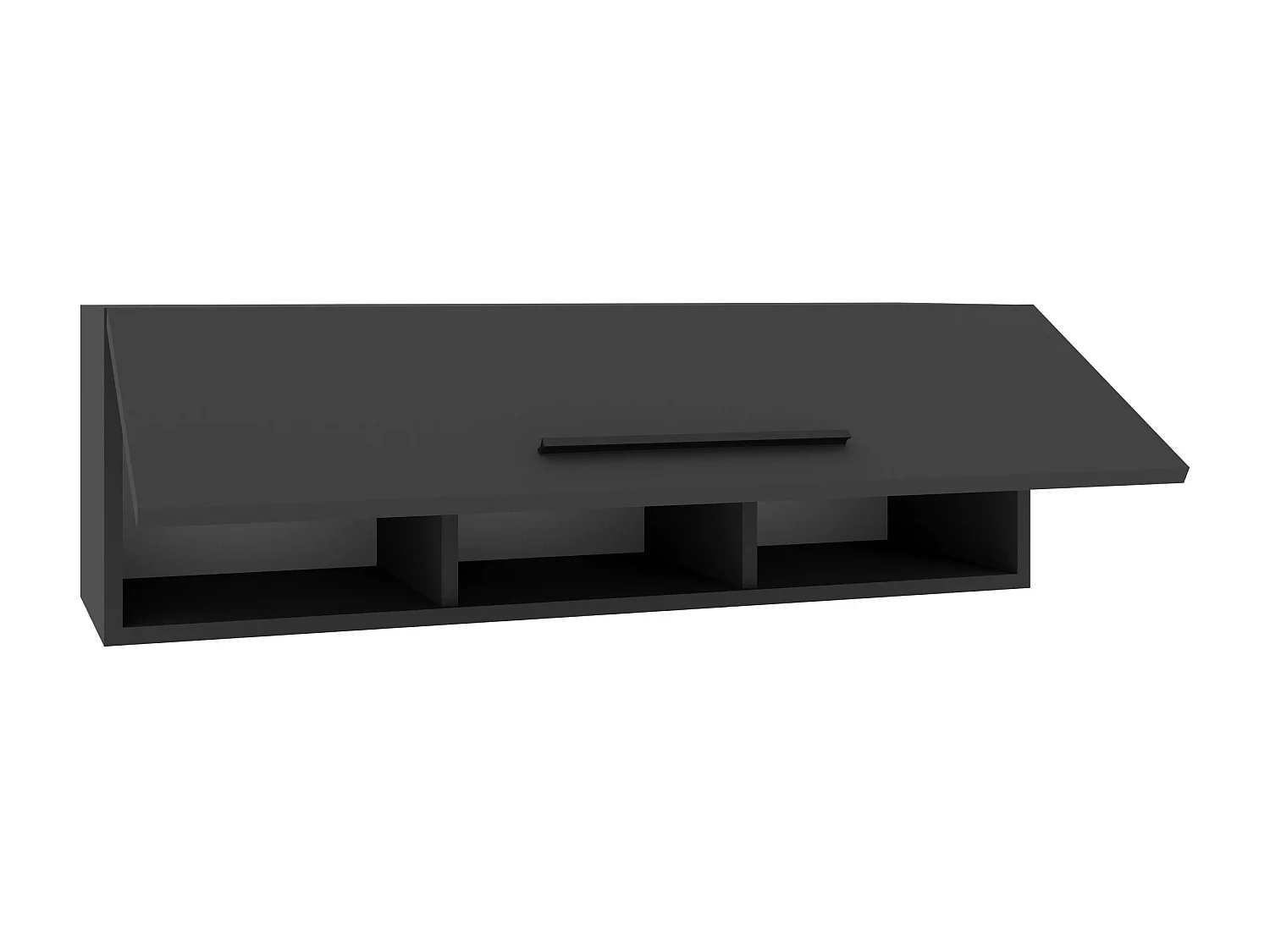 La estantería modular haaus Kos, 1 Puerta, Antracita, 30 x 30 x 95 cm