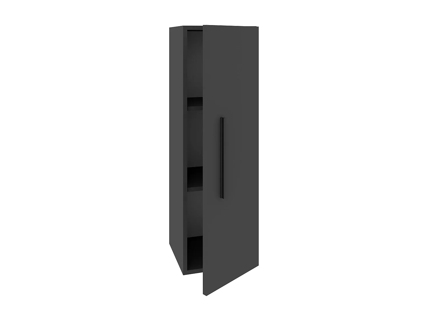 Hoge kast Kos, 1 deur, antraciet, 30 x 30 x 95 cm