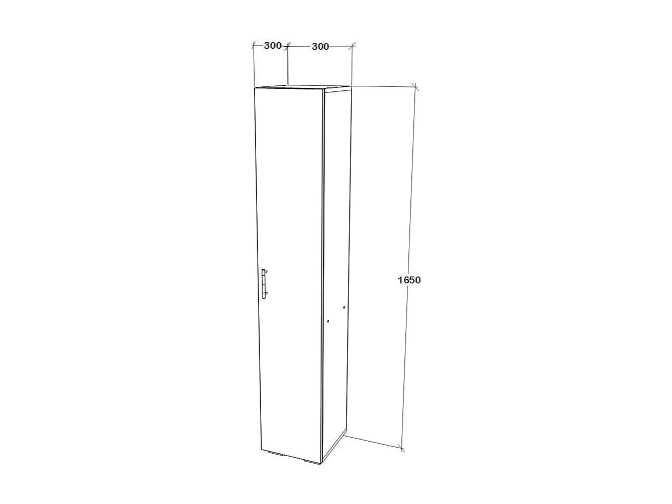 Colonna bagno haaus Zaria, 4 ante, bianco lucido/bianco, MDF, L 60 x P 27 x H 190 cm