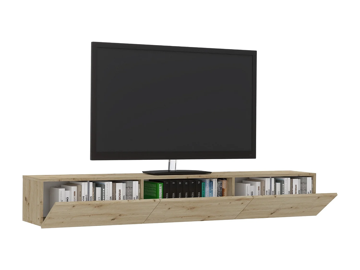 Móvel TV haaus Elba, Carvalho Artisan, 180 x 30 x 25 cm