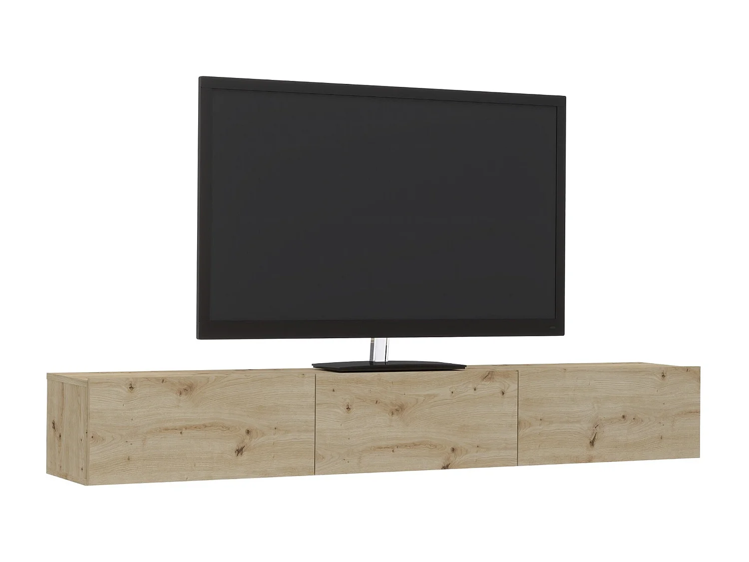 Mueble TV haaus Elba, Roble Artisan, 180 x 30 x 25 cm
