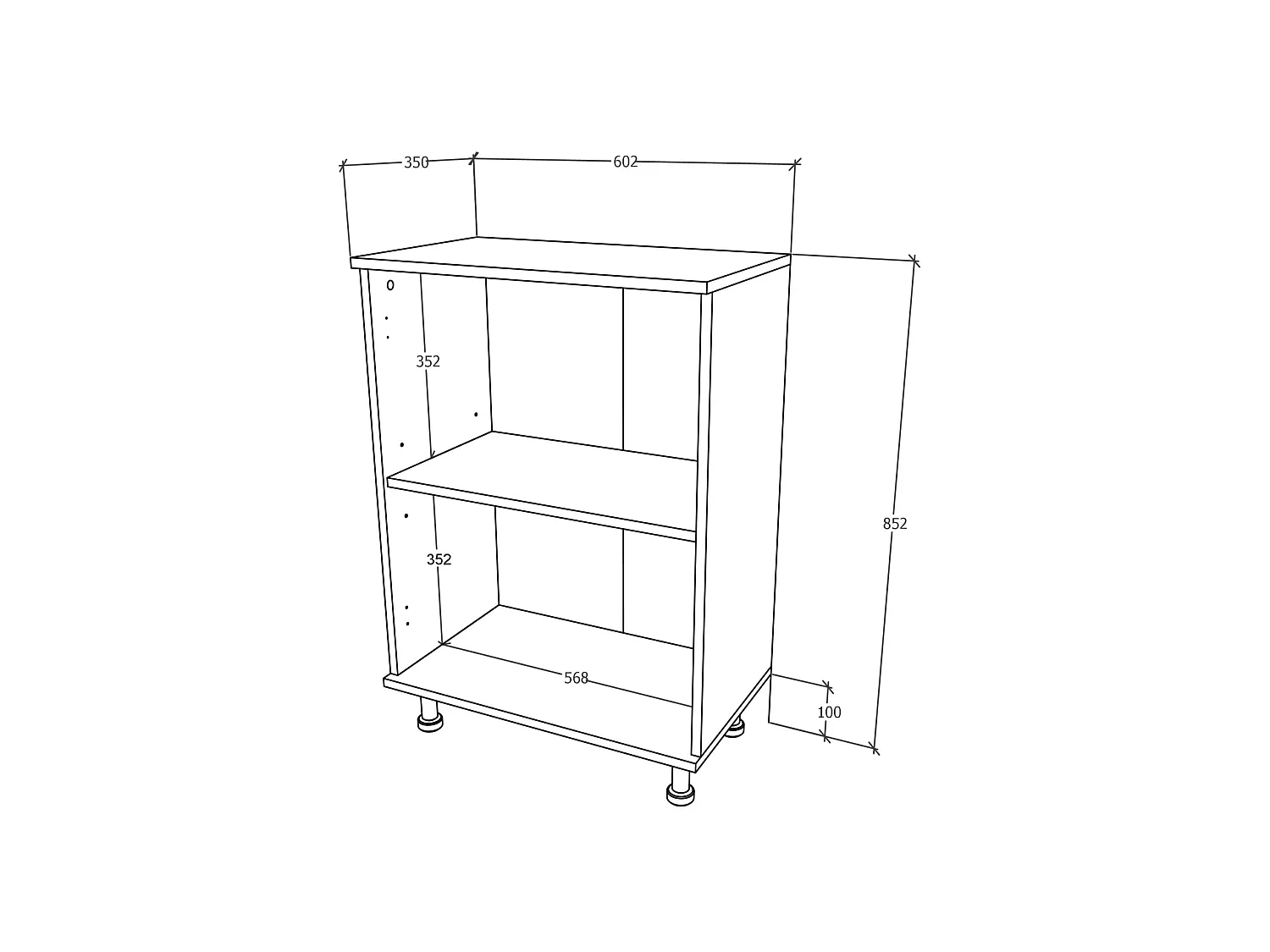 Mueble de baño haaus Zaria, 2 Puertas, Gris Brillante/Blanco, MDF, L 60 x An 35 x Al 85 cm