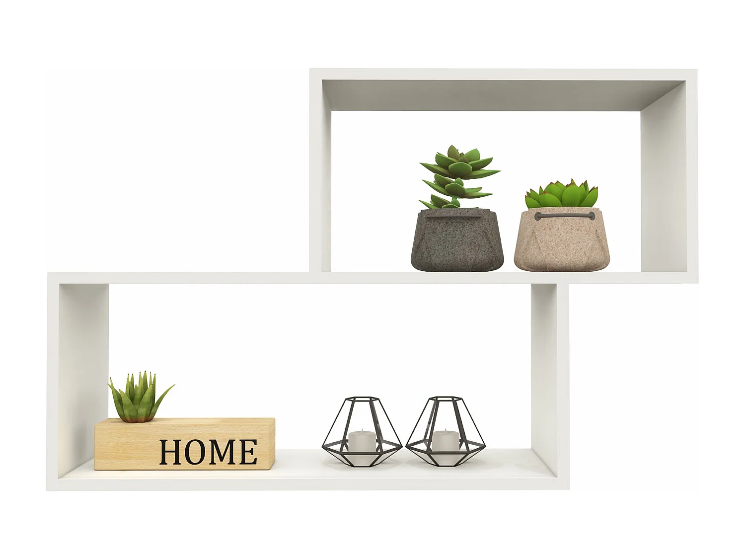 Prateleira haaus Rico V1, branco, C 100 x L 25 x A 65 cm