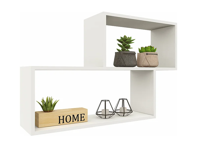 Prateleira haaus Rico V1, branco, C 100 x L 25 x A 65 cm