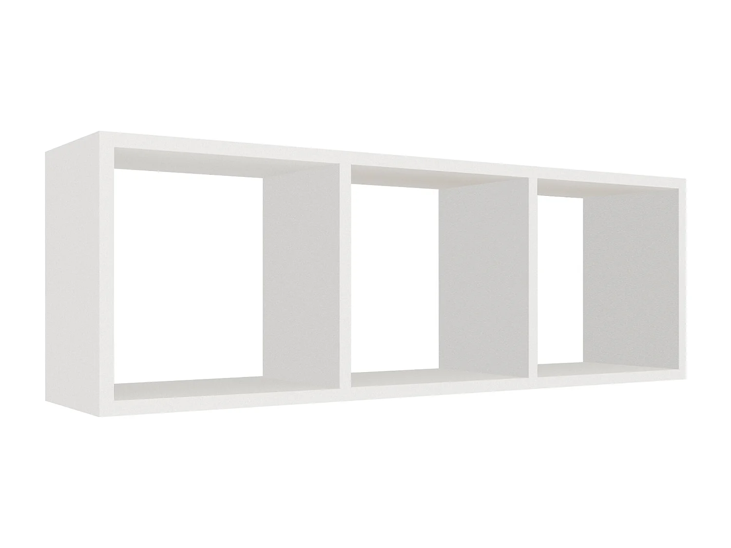 Estante haaus Lira, 3 gavetas, branco, 90 x 20 x 30 cm