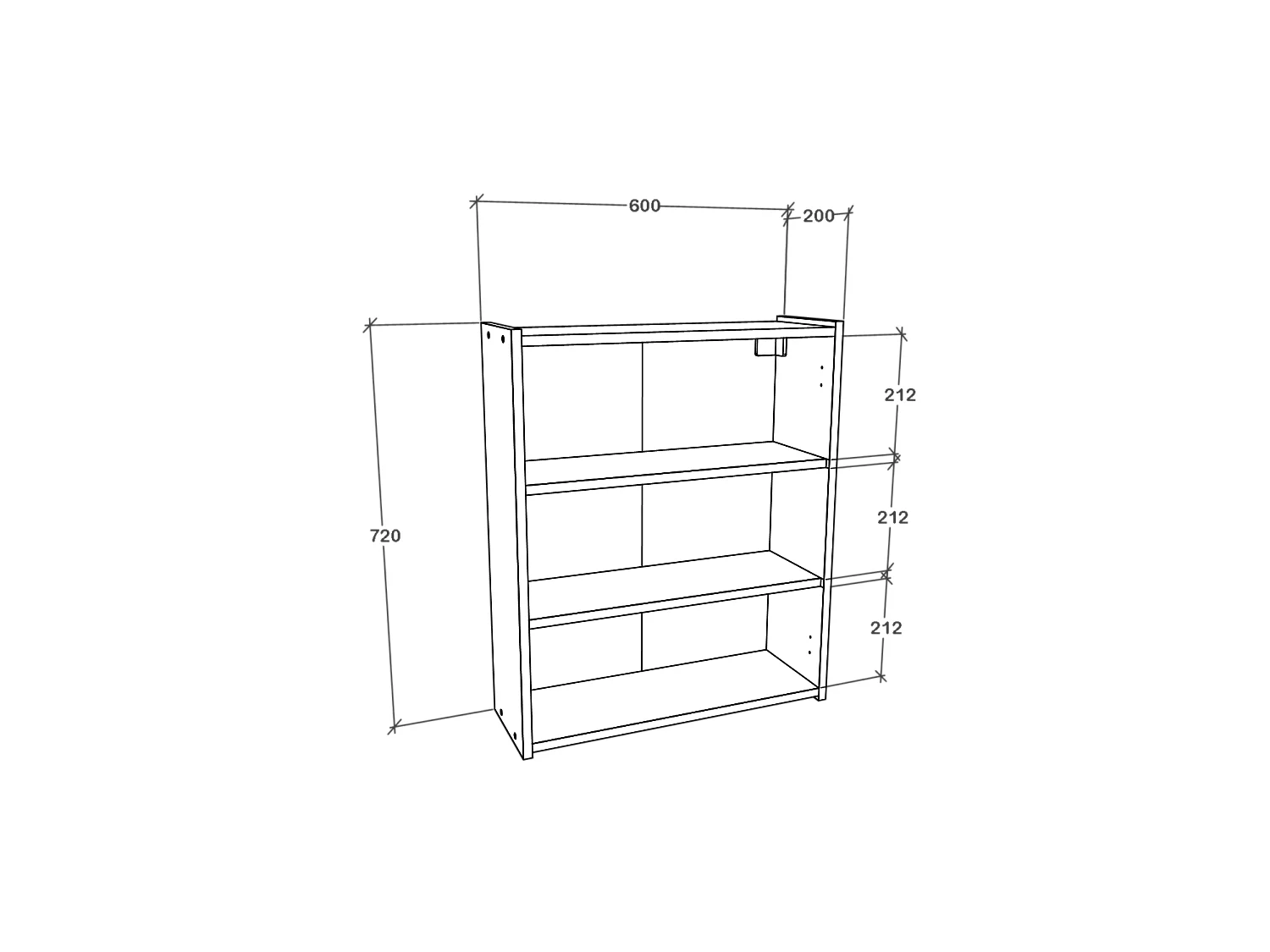 Meuble de Salle de Bain haaus Zed, Suspendu, 2 Portes, avec miroir, Blanc, 60 x 22 x 72 cm