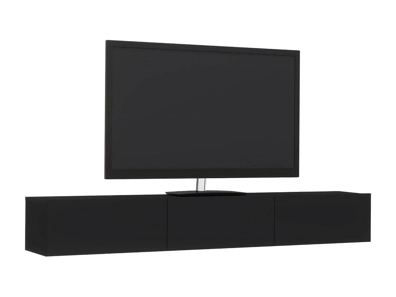 Móvel TV haaus Elba, Preto, 180 x 30 x 25 cm