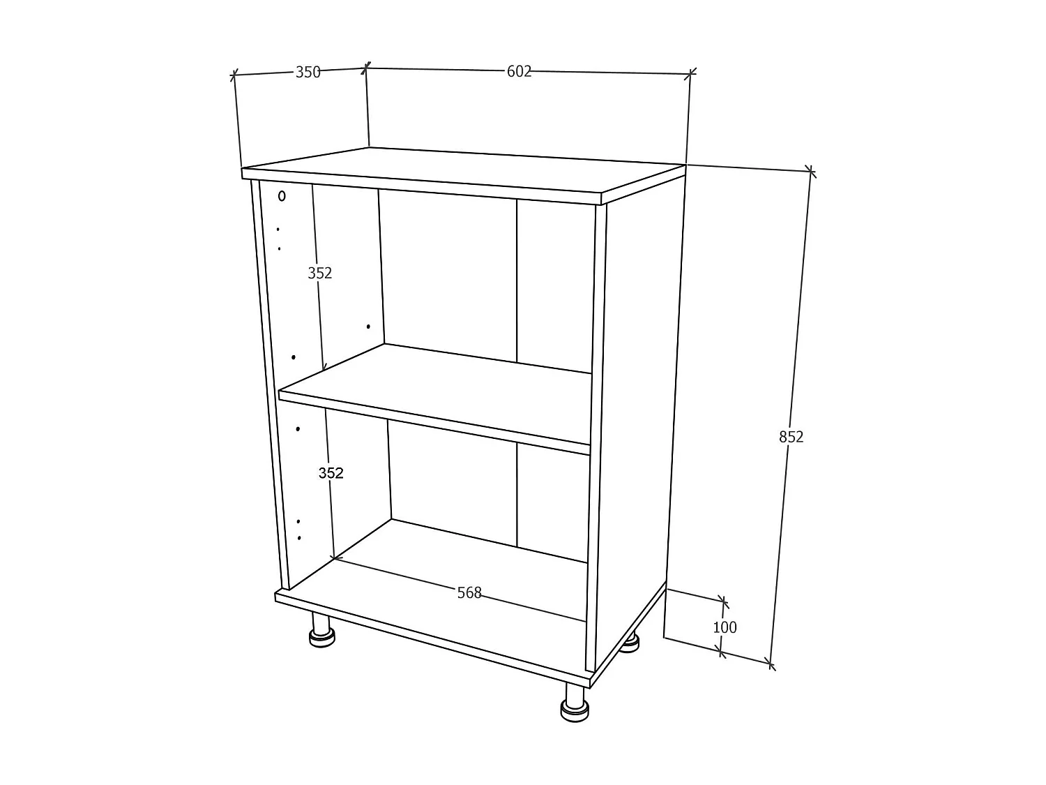 Badezimmerschrank Zaria, 2 Türen, Hochglanz Weiß/Weiß, MDF, L 60 x l 35 x H 85 cm