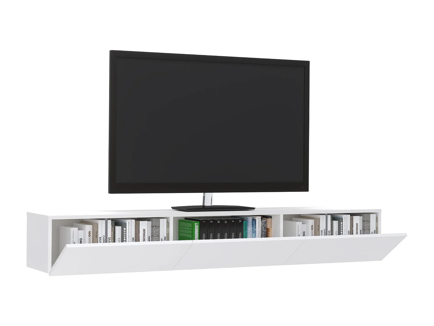 Móvel TV haaus Elba, Branco, 180 x 30 x 25 cm