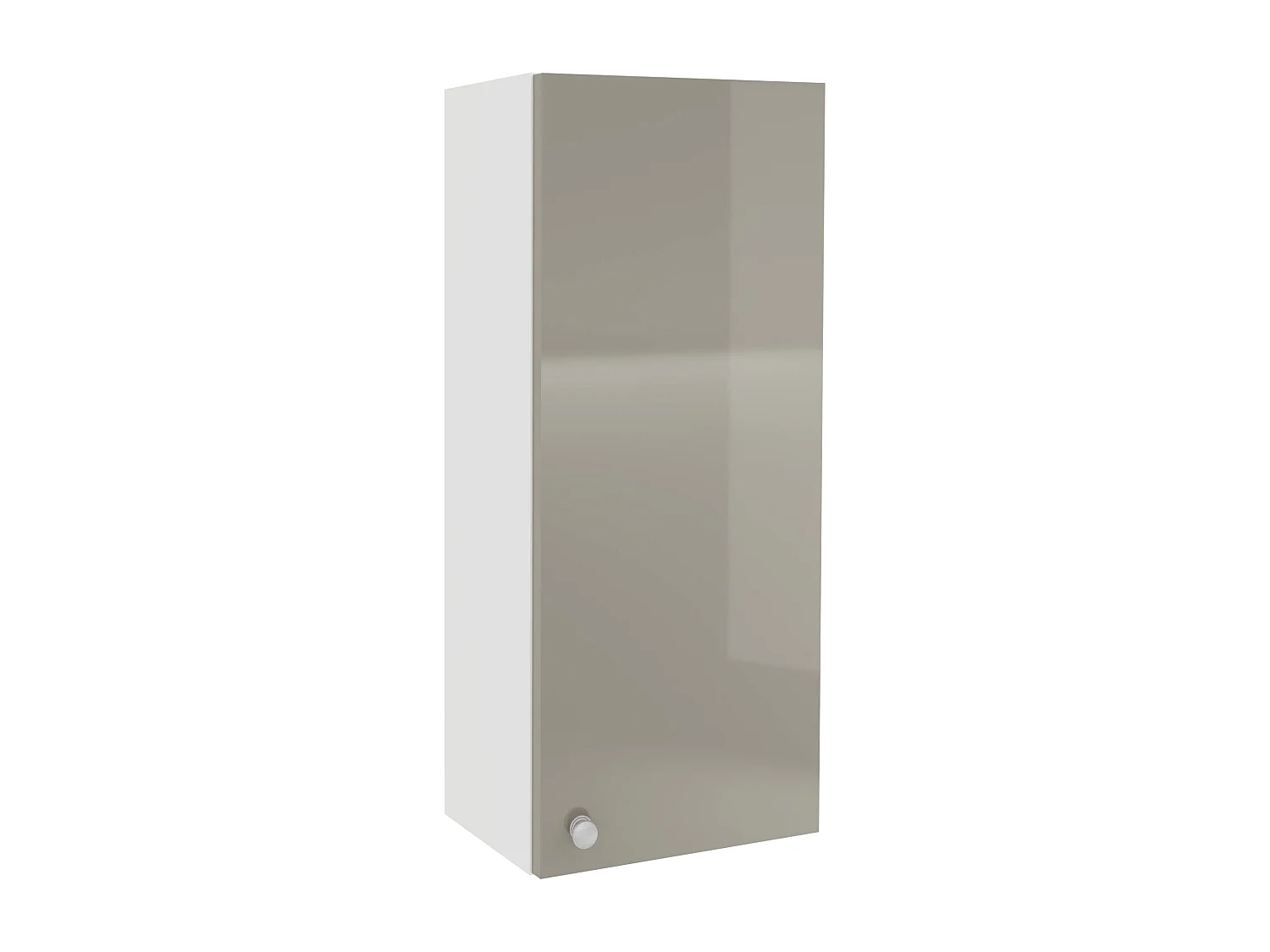 Mueble de cuarto de baño haaus Zaria, Colgante, 1 Puerta, Gris Brillante/Blanco, MDF, L 30 x An 22 x Al 72 cm