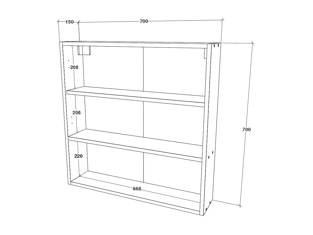 Conjunto recibidor haaus Como V7, Antracita/Blanco, L 165 cm