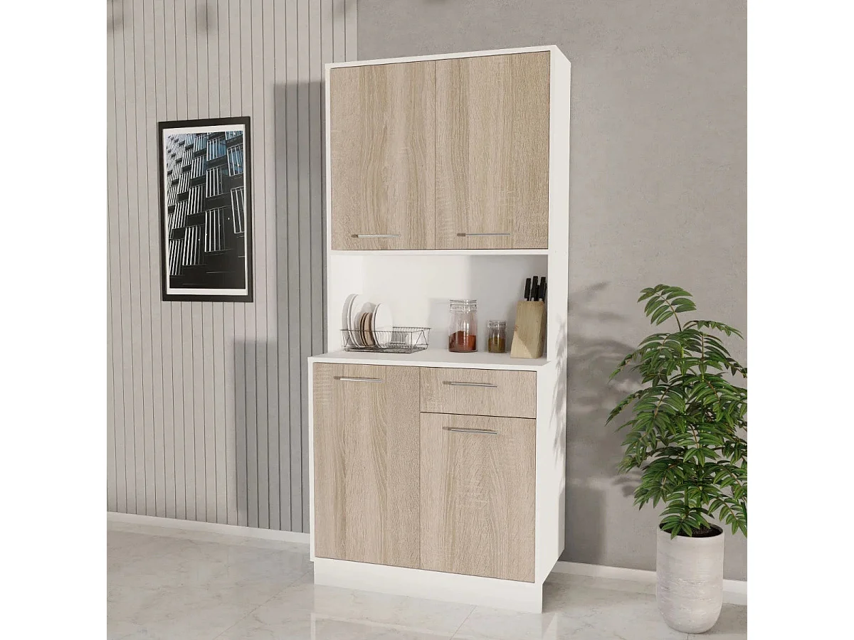 Buffet haaus Oma, Carvalho Sonoma/Branco, L 84 cm