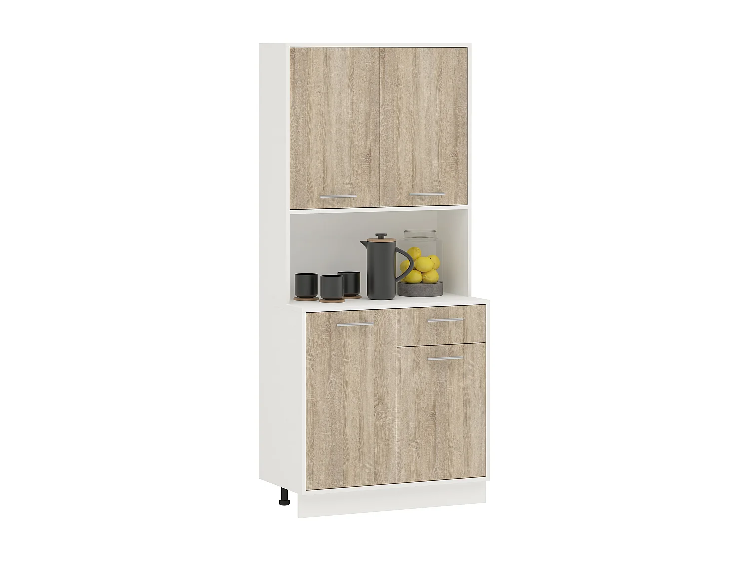 Buffet haaus Oma, Carvalho Sonoma/Branco, L 84 cm