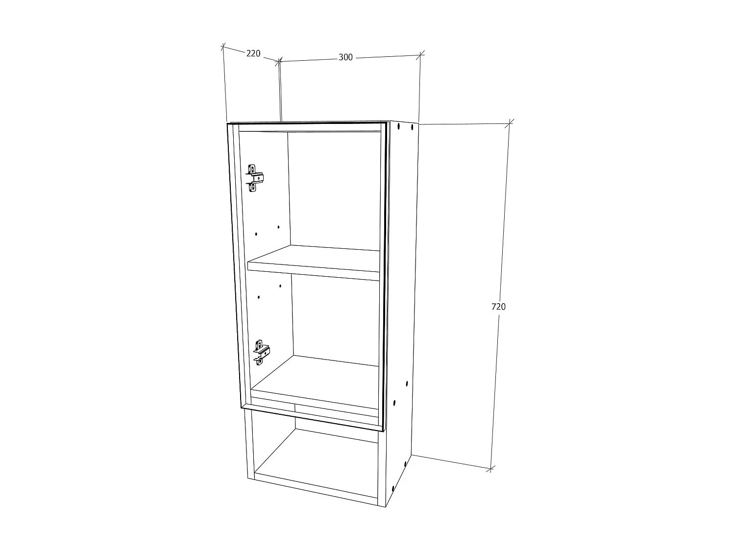 Mueble zapatero Rin, 2 puertas, roble Sonoma, 63 x 30 x 85 cm