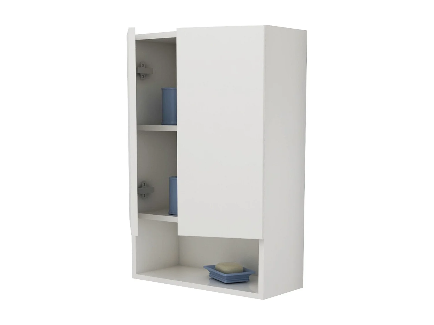 Scarpiera Bosco, 7 ripiani, Bianco, 90 x 35 x 110 cm