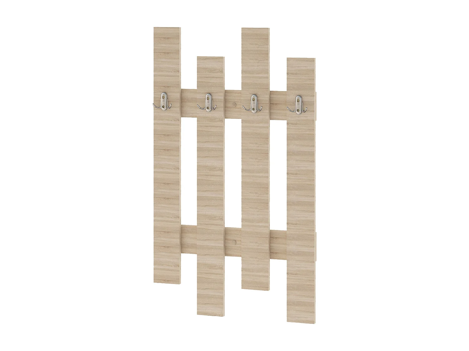 Porte-manteau à lamelles Stick, Chêne Sonoma, 100 x 60 cm
