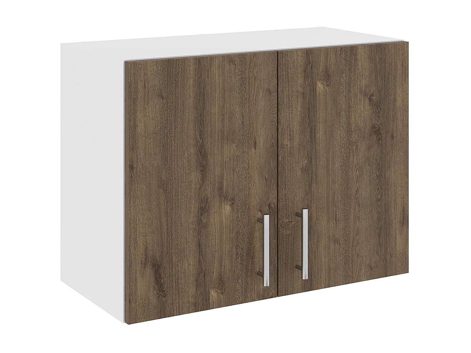 Meuble haut Hotte haaus Karo, Chêne Bronze/Blanc, 60 x 30 x 45 cm