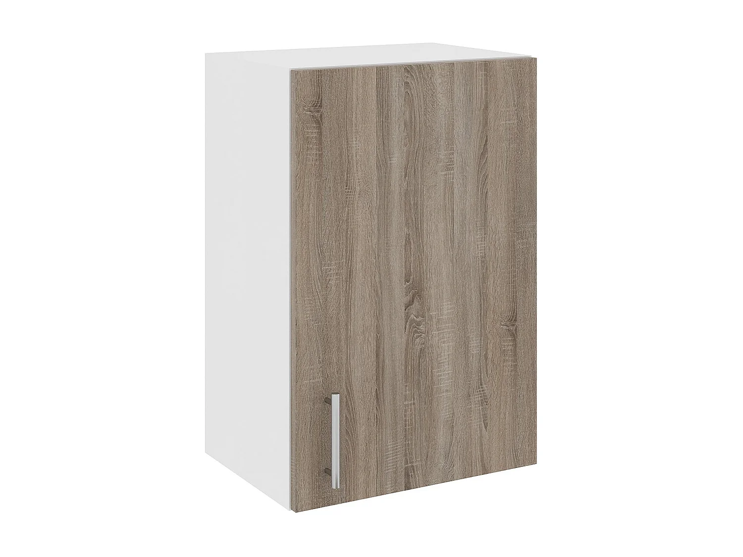 Meuble haut haaus Karo, 1 porte, Chêne Sonoma Foncé/Blanc, 40 x 30 x 60 cm