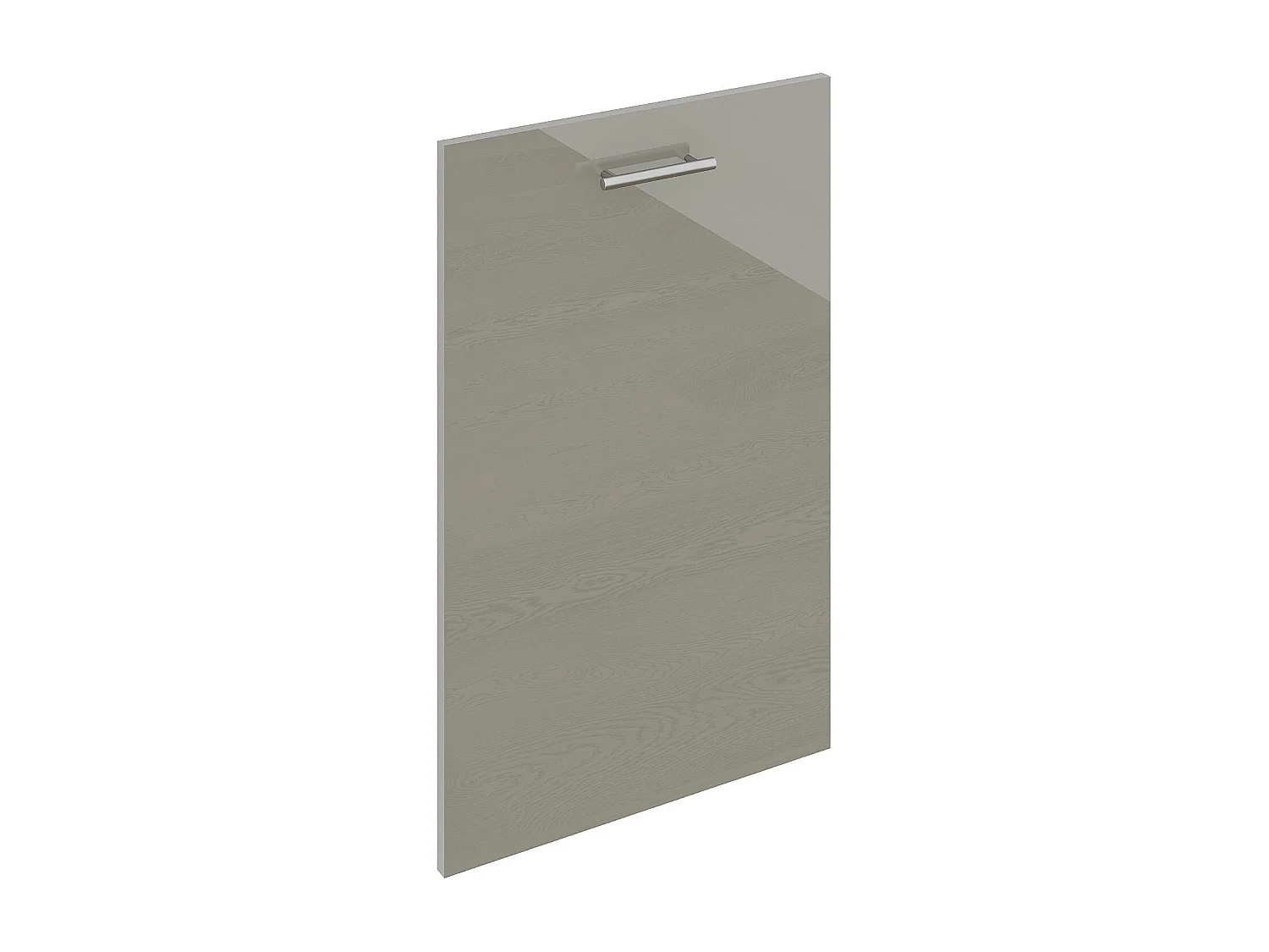 Porte lave-vaisselle haaus Karo, Gris Brillant, MDF, 45 x 70 cm