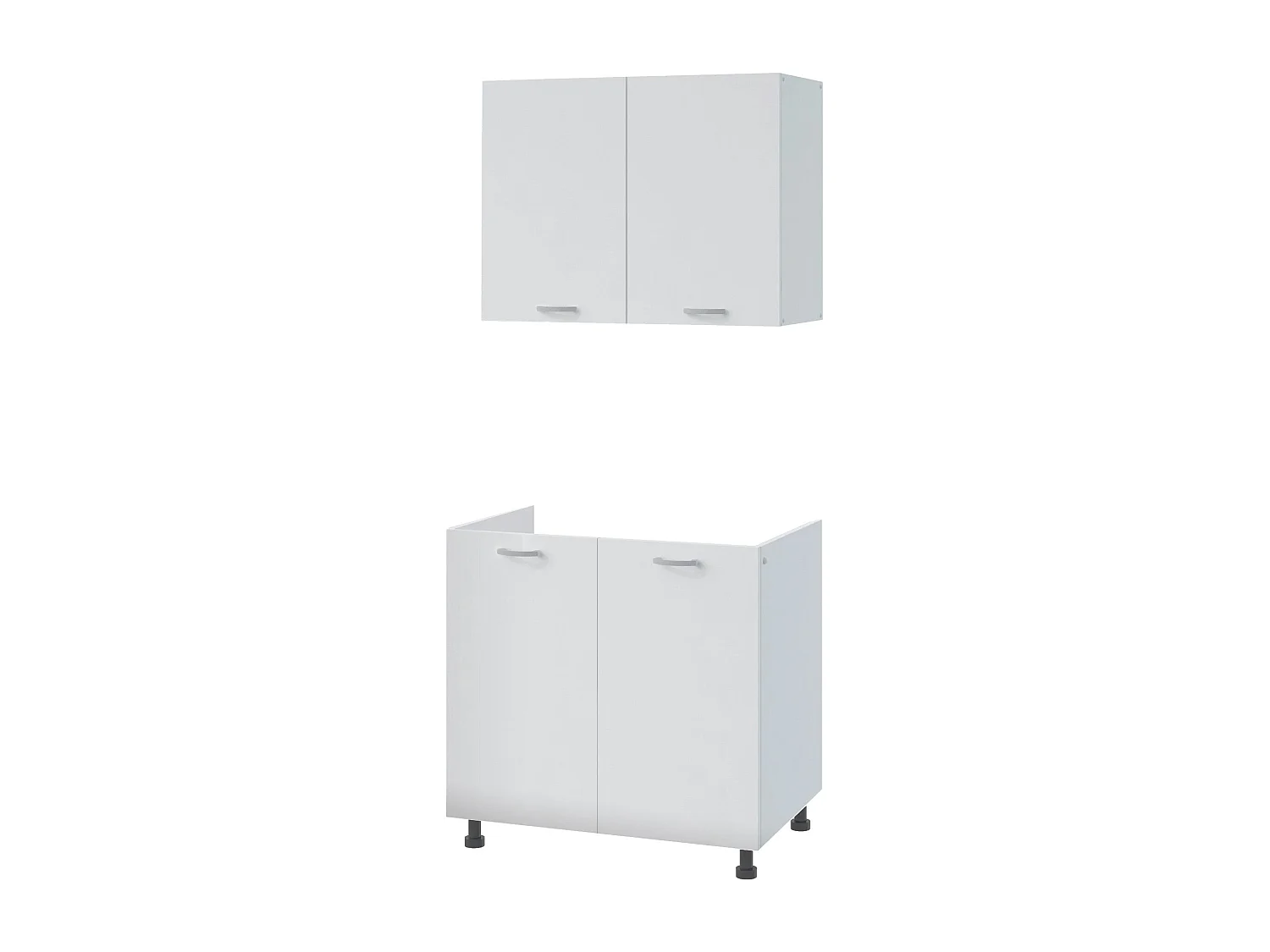 Meuble haut haaus Toro, Blanc, 80 x 35 x 60 cm