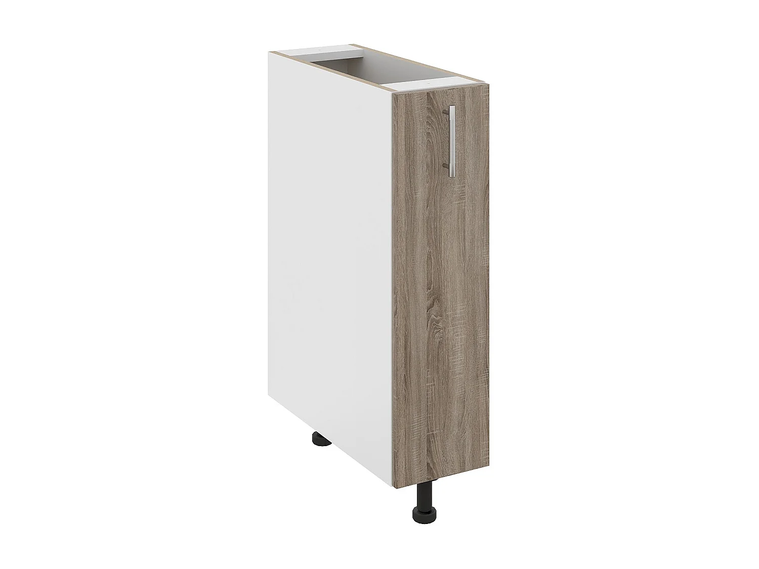 Meuble jolly haaus Karo, Chêne Sonoma foncé/Blanc, 20 x 50 x 80 cm