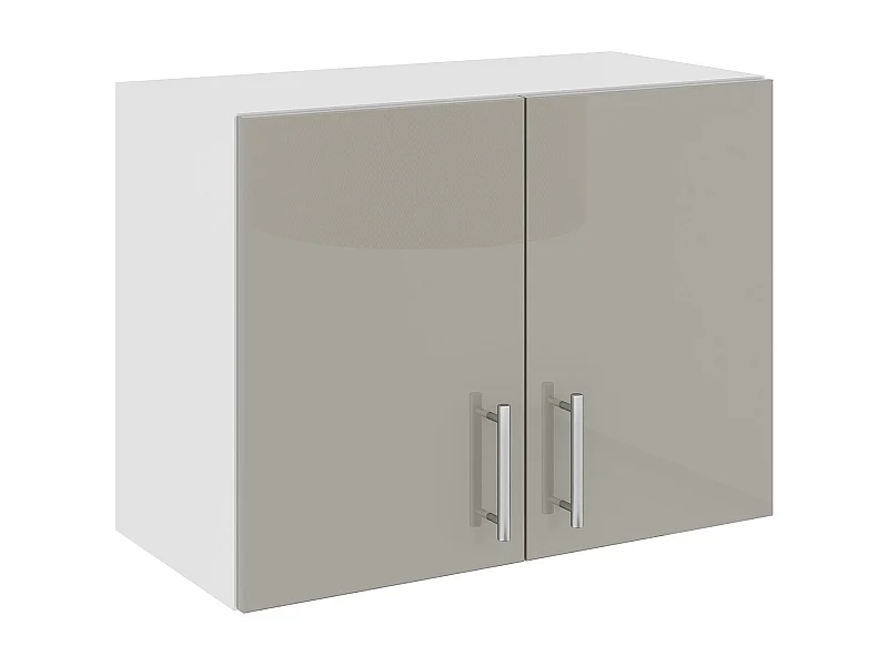 Armário para exaustor haaus Karo, Cinzento Brilhante/Branco, MDF, 60 x 30 x 45 cm