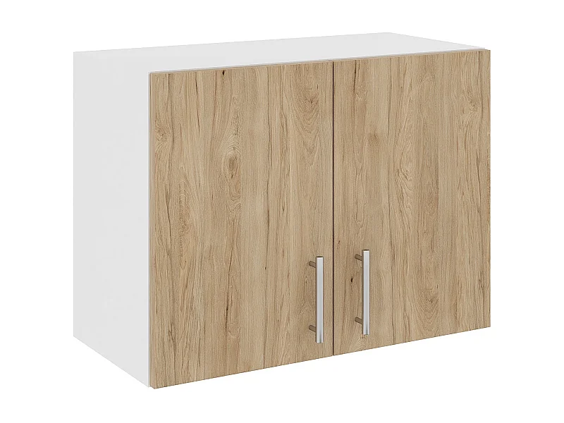 Colonna Hotte haaus Karo, Legno naturale/Bianco, 60 x 30 x 45 cm