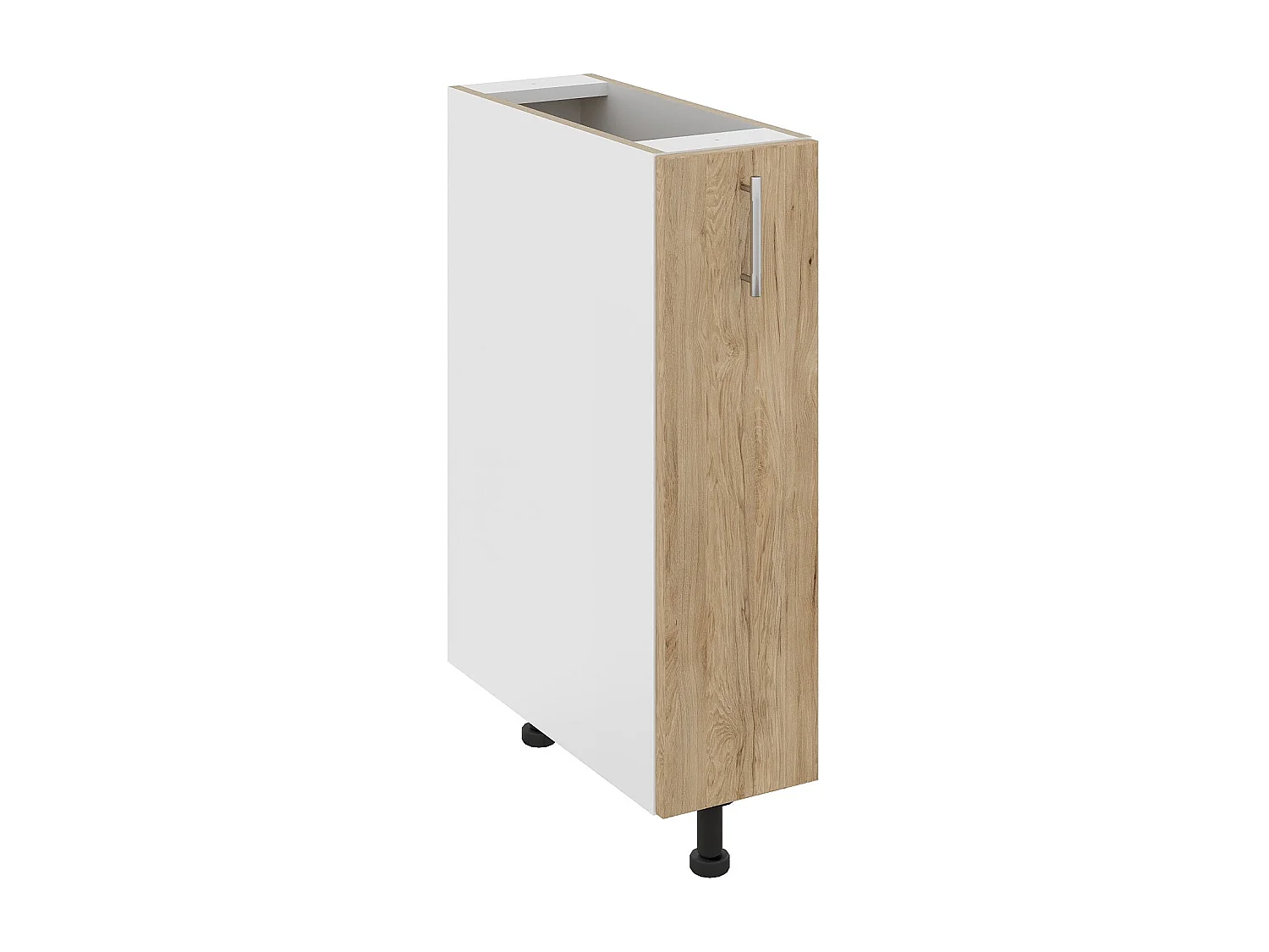 Meuble jolly haaus Karo, Bois naturel/Blanc, 20 x 50 x 80 cm