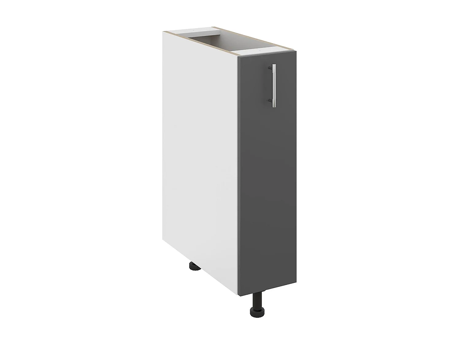 Jolly-Unterschrank Karo, Anthrazit/Weiß, 20 x 50 x 80 cm