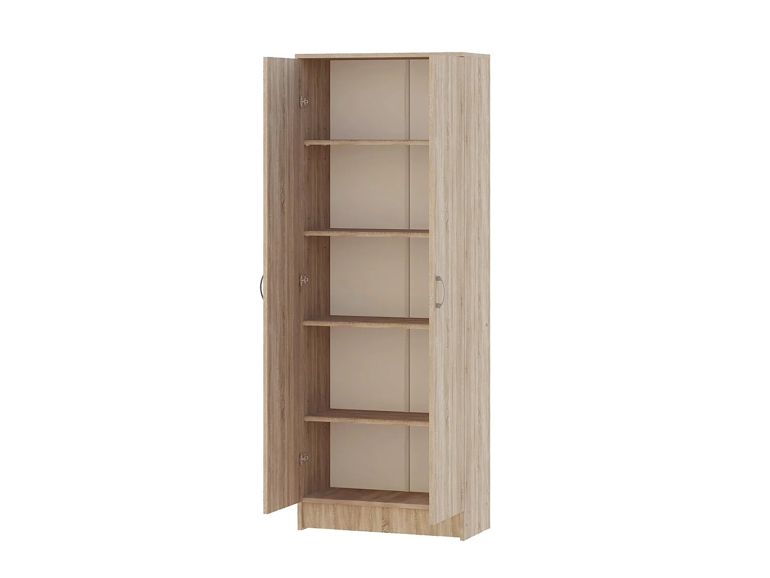 Bibliothèque haaus Flint, 2 portes, Chêne Sonoma, 70 x 32 x 196 cm