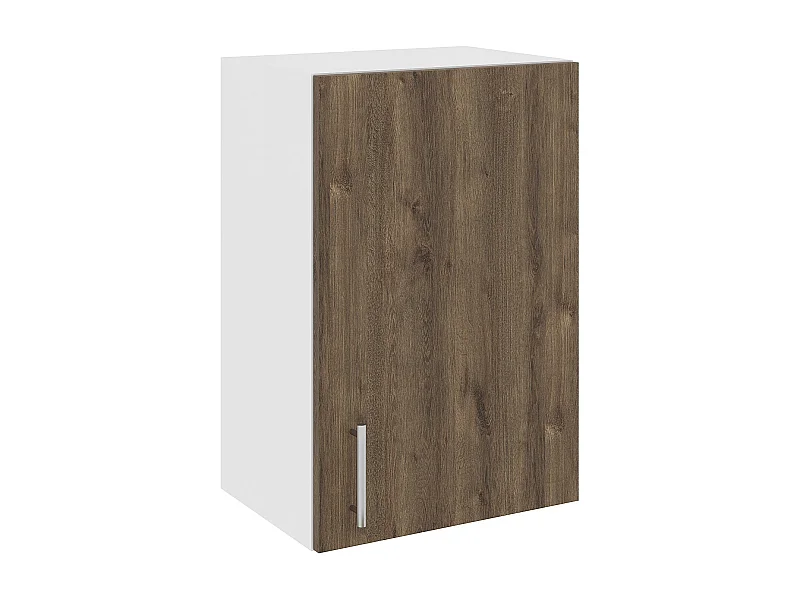 Móvel alto Karo, 1 porta, Carvalho Bronze/Branco, 40 x 30 x 60 cm