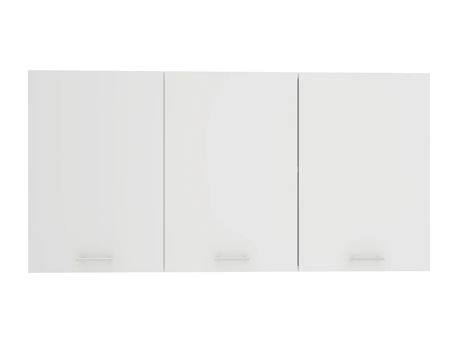 Meuble haut haaus Ebru, 3 portes, blanc, 120 x 30 x 60 cm