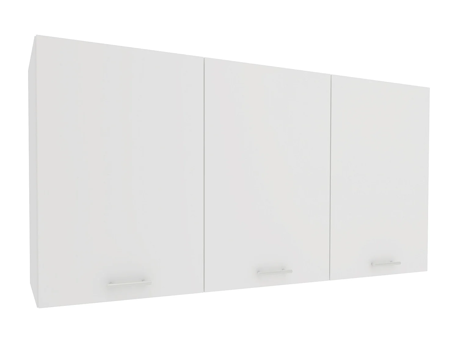 Meuble haut haaus Ebru, 3 portes, blanc, 120 x 30 x 60 cm