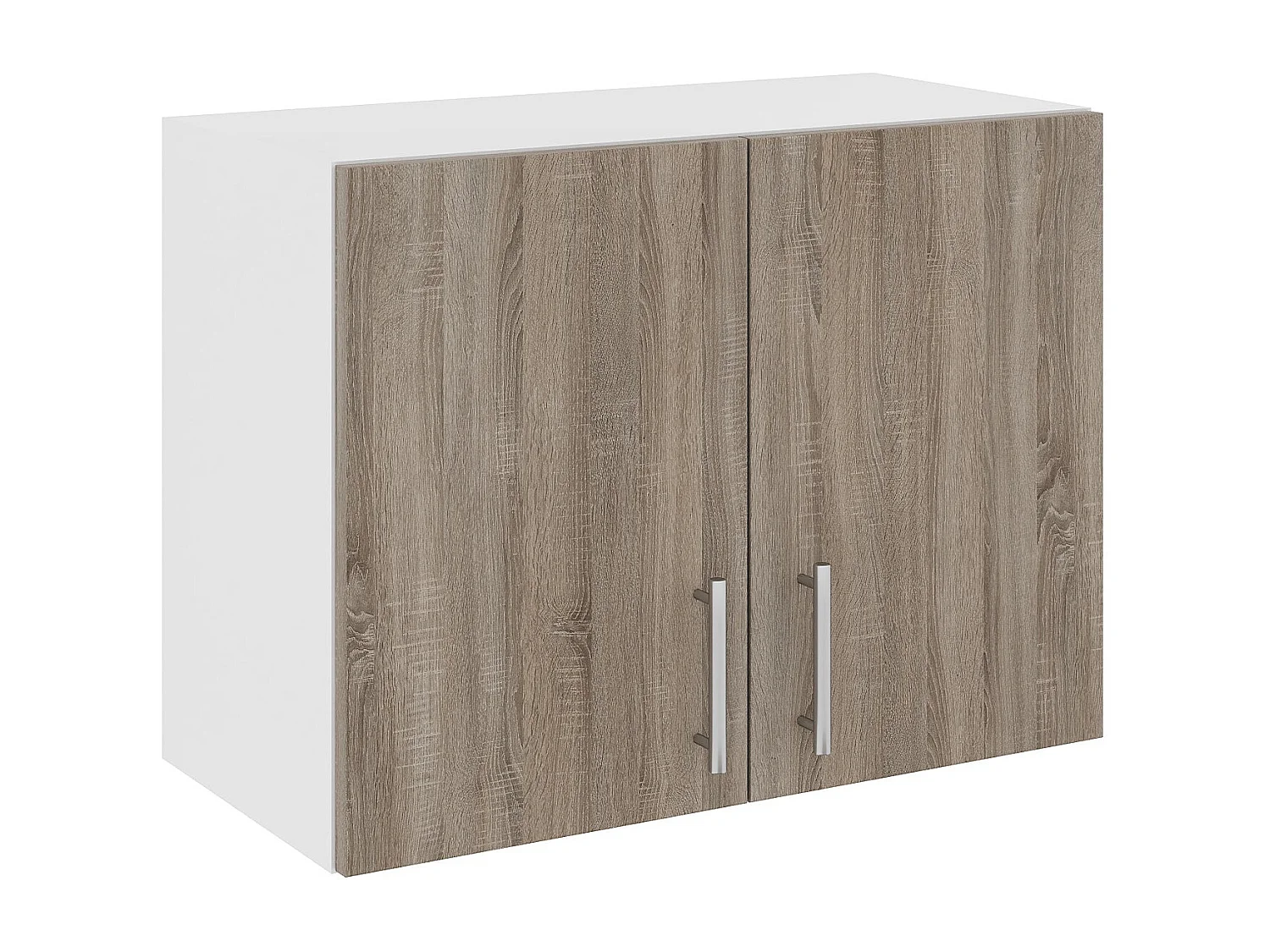 Meuble haut Hotte haaus Karo, Chêne Sonoma Foncé/Blanc, 60 x 30 x 45 cm