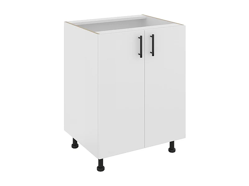 Base Karo haaus, 2 ante, Bianco, 60 x 50 x 80 cm