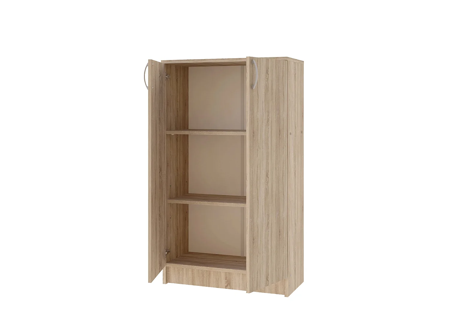 Bibliothèque haaus Flint, 2 portes, Chêne Sonoma, 70 x 32 x 122 cm