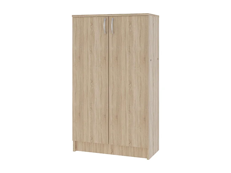 Bibliothèque haaus Flint, 2 portes, Chêne Sonoma, 70 x 32 x 122 cm